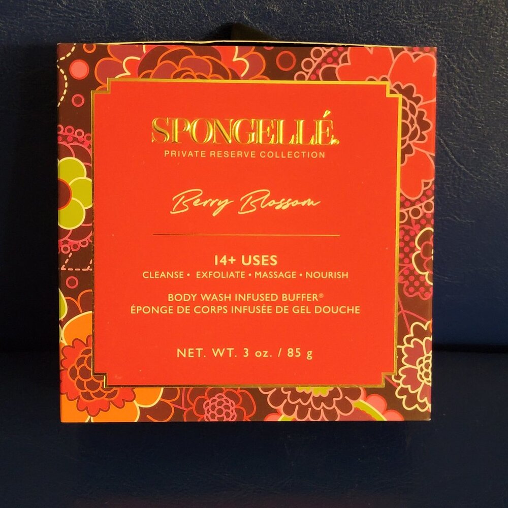 Spongelle Berry Blossom Body Wash Sponge 3 Oz - Picture 2 of 11